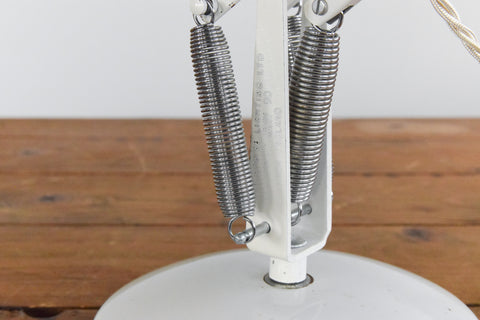 Vintage White Anglepoise Apex 90 Lamp by Herbert Terry & Sons