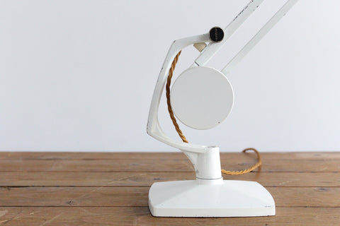 Vintage White Hadrill & Horstmann Simplus Counterbalance Anglepoise Roller Desk Lamp