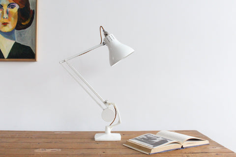Vintage White Hadrill & Horstmann Simplus Counterbalance Anglepoise Roller Desk Lamp