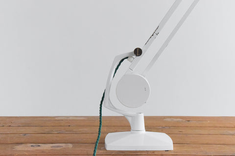 Vintage White Hadrill & Horstmann Simplus Counterbalance Anglepoise Roller Desk Lamp