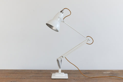 Vintage White Herbert Terry & Sons Anglepoise Lamp Model No. 1227
