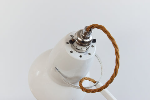 Vintage White Herbert Terry & Sons Anglepoise Lamp Model No. 1227
