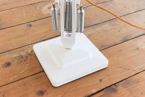 Vintage White Herbert Terry & Sons Anglepoise Lamp Model No. 1227