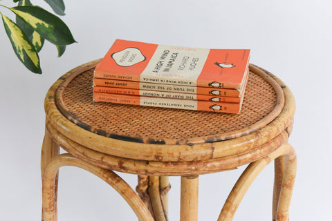 Vintage Wicker/Rattan/Bamboo Stool