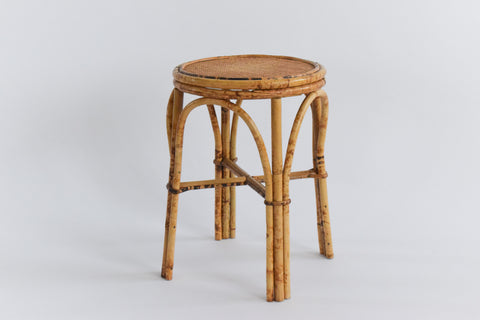 Vintage Wicker/Rattan/Bamboo Stool