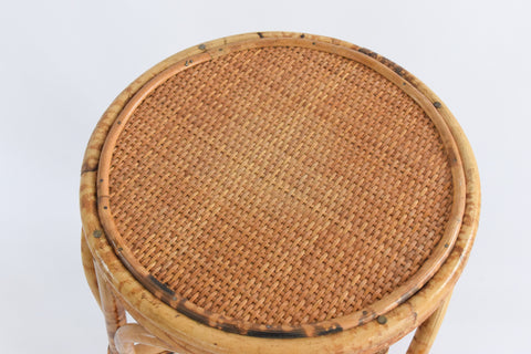 Vintage Wicker/Rattan/Bamboo Stool