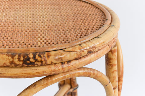 Vintage Wicker/Rattan/Bamboo Stool