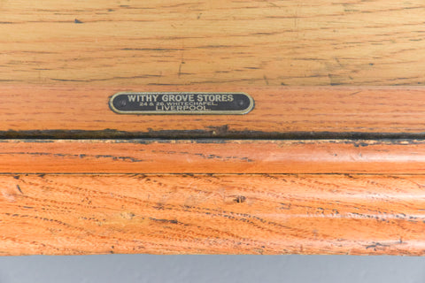 Vintage Glazed Haberdashery Cabinet / Shop Counter