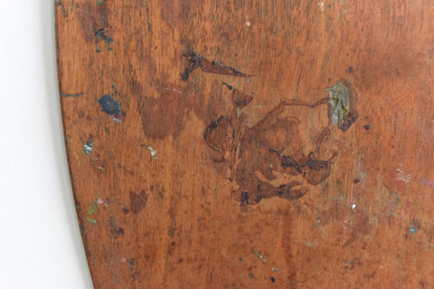 Vintage Wooden Artist's Paint Palette