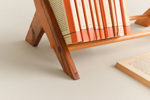 Vintage Wooden Book Rack Stand