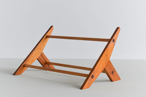 Vintage Wooden Book Rack Stand