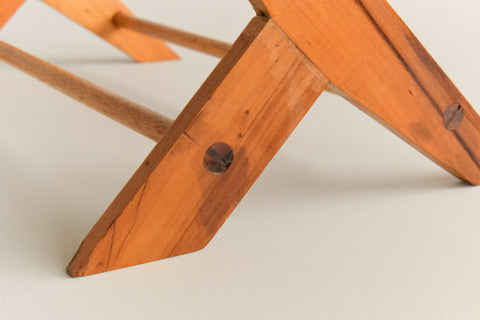 Vintage Wooden Book Rack Stand