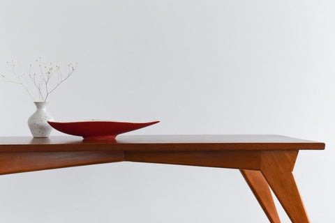 Vintage Wooden Mid-Century Coffee Table