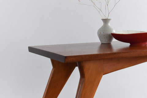 Vintage Wooden Mid-Century Coffee Table