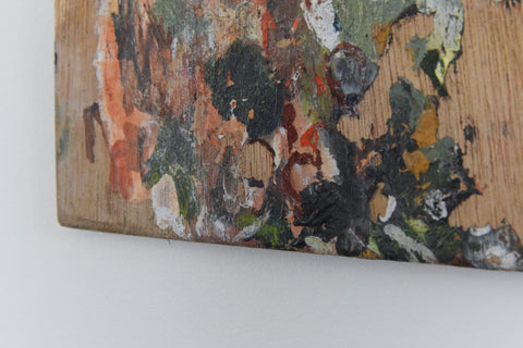 Vintage Wooden Rectangular Artist's Paint Palette