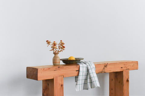 Vintage Wooden Rustic Handmade Bench