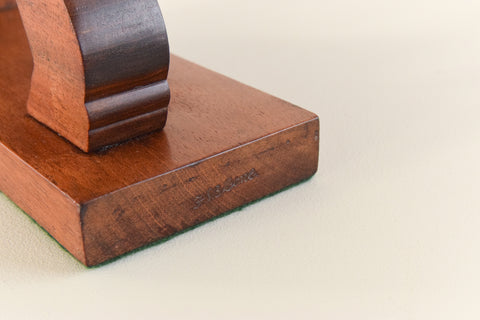 Vintage Wooden Sculptural Bookends