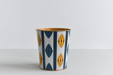 Vintage Patterned Metal Bin by Worcester Ware