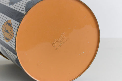 Vintage Patterned Metal Bin by Worcester Ware