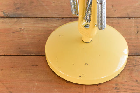 Vintage Yellow Anglepoise Lamp Model 75 by Herbert Terry & Sons
