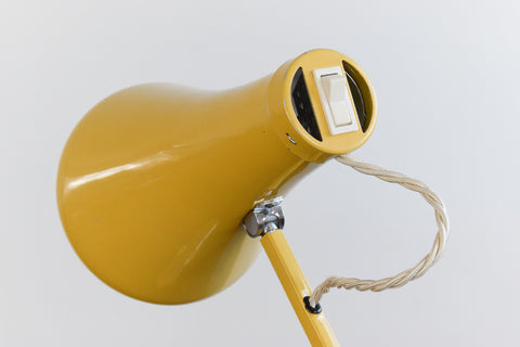 Vintage Yellow Anglepoise Lamp Model 75 by Herbert Terry & Sons