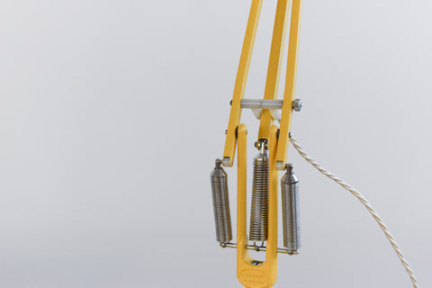 Vintage Yellow Anglepoise Lamp Model 75 by Herbert Terry & Sons