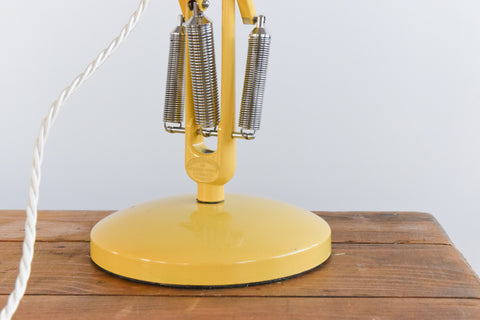 Vintage Yellow Anglepoise Lamp Model 75 by Herbert Terry & Sons
