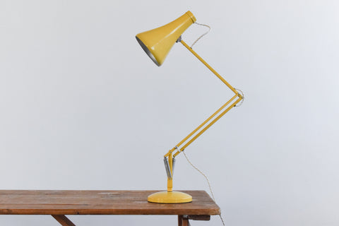 Vintage Yellow Anglepoise Lamp Model 75 by Herbert Terry & Sons