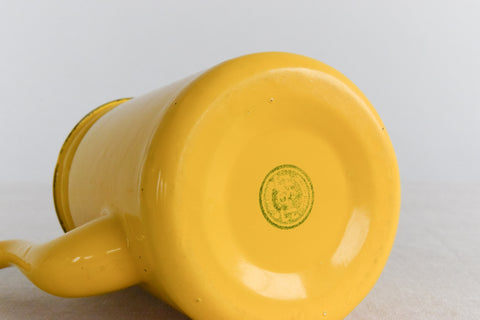Vintage Yellow Enamel Coffee Pot