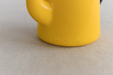 Vintage Yellow Enamel Coffee Pot