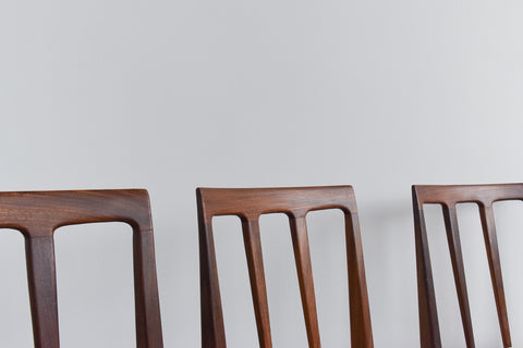 Vintage A. Younger LTD Afromosia Fornesca Large Dining Table and Six Chairs