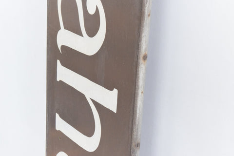 Vintage 1950s Large Hand Painted Wooden Shop Sign J.C. Graham