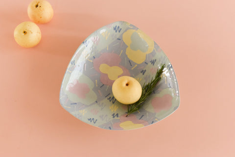 Vintage Contemporary 1980s Ceramic Studio Pottery Serving Bowl / Platter