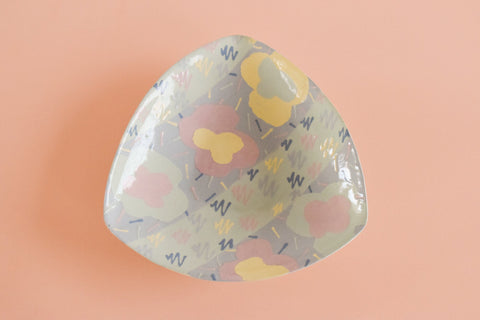 Vintage Contemporary 1980s Ceramic Studio Pottery Serving Bowl / Platter