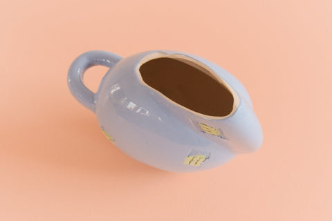 Vintage Small Contemporary Studio Pottery Glazed Lilac Jug