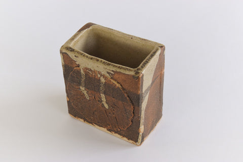 Vintage Square Studio Pottery Vase