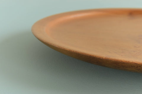 Vintage Rustic Mid-Century Wooden Plate
