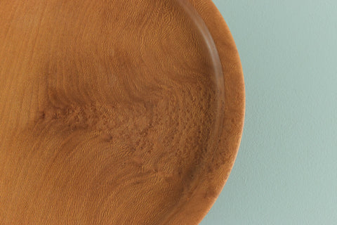 Vintage Rustic Mid-Century Wooden Plate