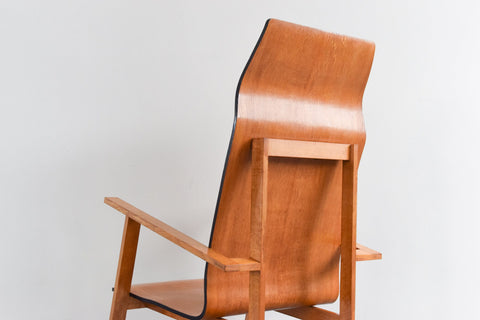 Vintage Modernist 1930s Bauhaus Style Plywood Chair