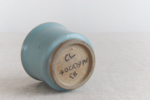 Vintage Pair of Small Pots / Vases by Studio Potter Chris Lucas