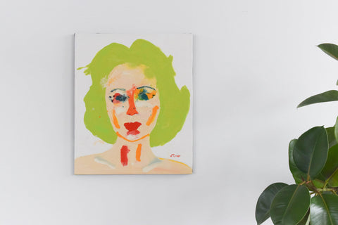 Original Neal Turner Acrylic on Canvas Portrait Painting of Elizabeth Taylor 2013