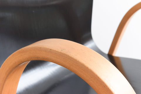 Vintage Set of Four Danish Hyllinge Mobler Plywood Chairs