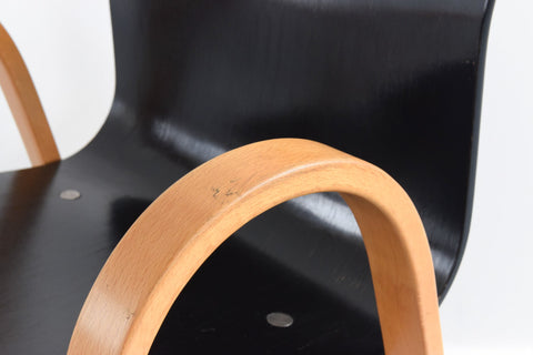 Vintage Set of Four Danish Hyllinge Mobler Plywood Chairs