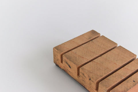 Vintage Wooden Printing Block Small Letter W