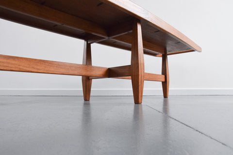 Vintage Unique Solid Teak Coffee Table