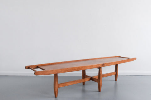 Vintage Unique Solid Teak Coffee Table