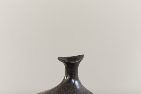 Vintage Small Sculptural Vase / Pot by Studio Potter Chris Lucas