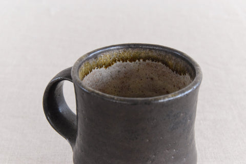 Vintage Small Rustic Mug by Studio Potter Chris Lucas