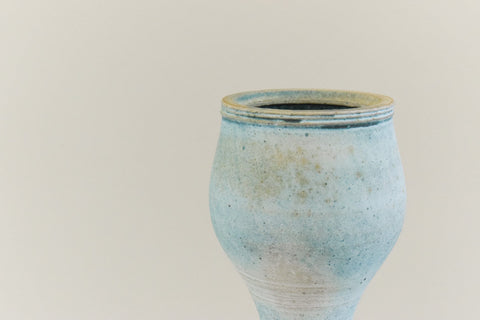 Vintage Tall Vase / Sculpture by Studio Potter Chris Lucas