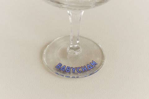 Vintage Set of Four 1950s Babycham Glasses
